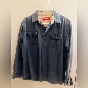 Wrangler Navy and Beige workwear  Shirt